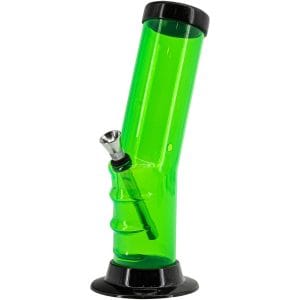 Acrylic Bent Neck Bong 9-12" - Multiple Colors - Light Blue / 9 Inch