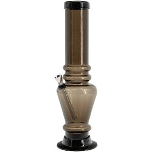 Acrylic Vase Base Bong 12" - Black