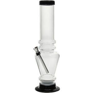 Acrylic Vase Base Bong 12" - Grey