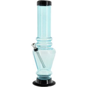Acrylic Vase Base Bong 12" - Light Blue