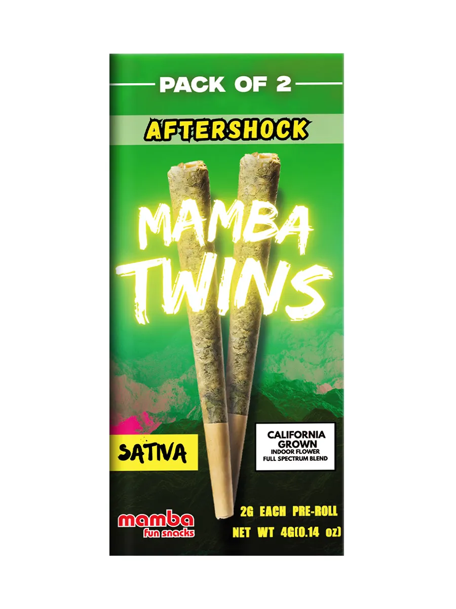Aftershock Mamba Twins Full Spectrum Delta 9 Pre Roll 2ct