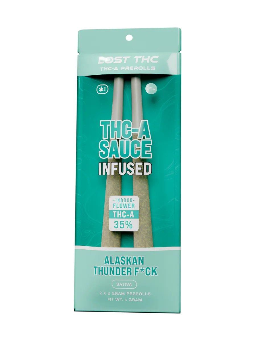 Alaskan Thunder F*ck Lost THC THC-A Sauce Infused Pre-Roll 2ct 2g