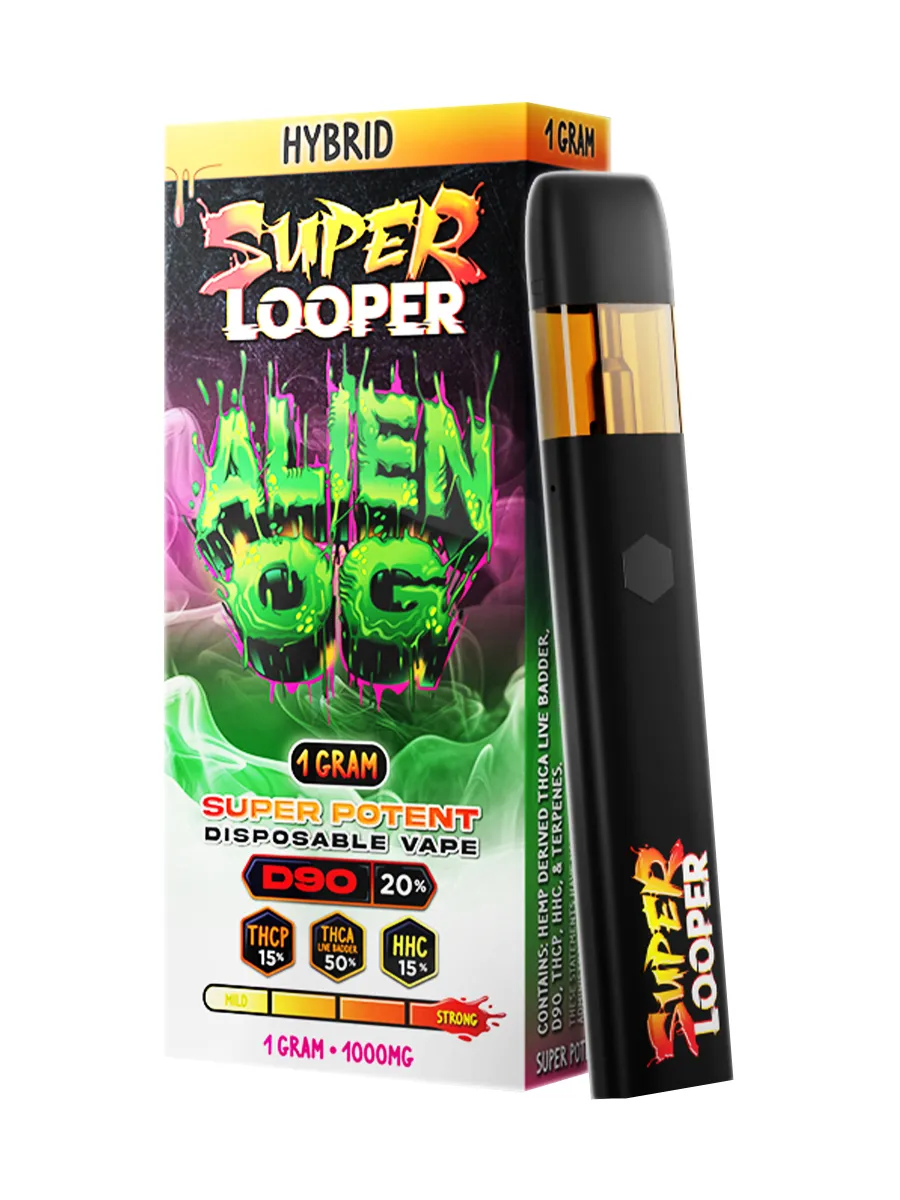 Alien OG Super Looper Super Potent THCPTHCAHHC Vape 1G