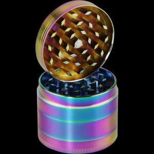 Anodized Zinc 4-Piece Grinder - Chameleon
