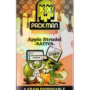 Apple Strudel Pack Man Liquid Diamonds D9 Live Resin Disposable 4G