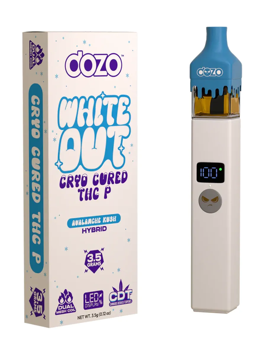 Avalanche Kush Dozo White Out THCP Disposable 3