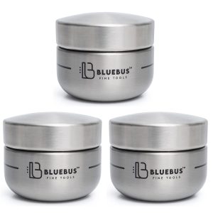 BUNKER Airtight Stash Jar - Silver / 160 ml / 3 Pack