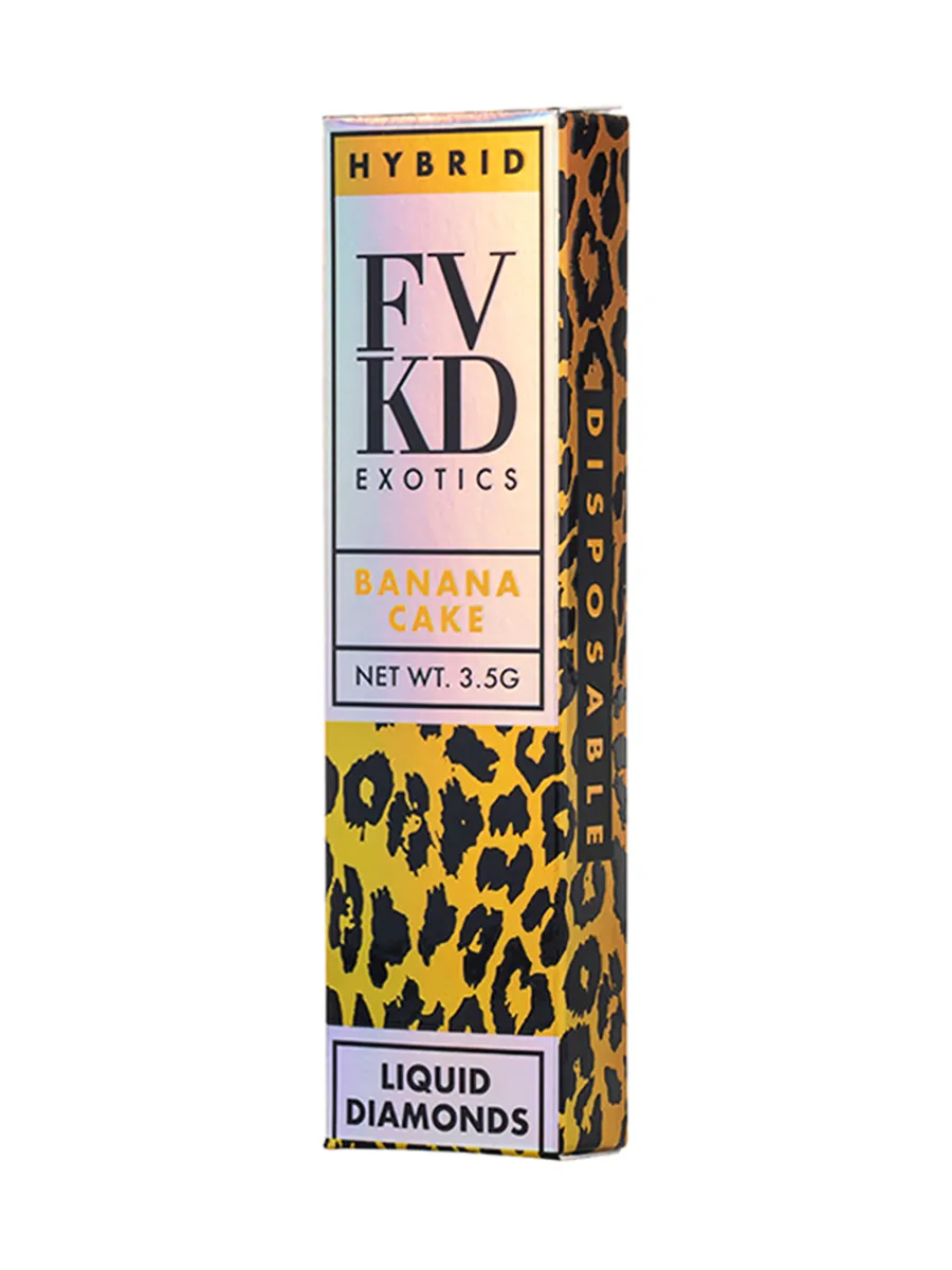 Banana Cake FVKD Exotics THC A Rosin Disposable 3