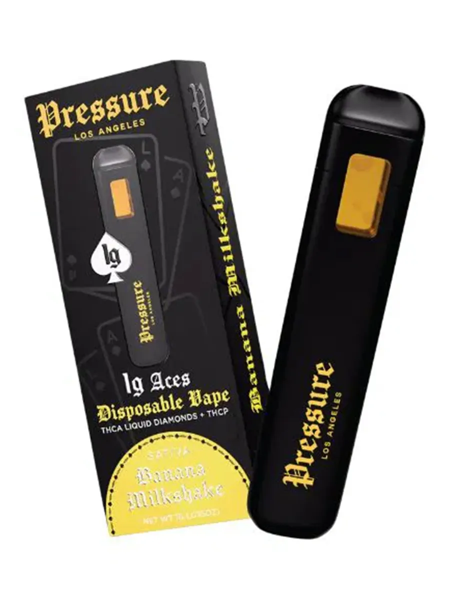 Banana Milkshake Pressure LA Aces THCATHCP Disposable 1G