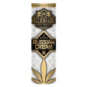 Billionaire Hemp Blunt Wraps - Banana Cream / Full Box (25 Pouches)