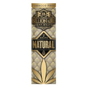 Billionaire Hemp Blunt Wraps - Natural / Full Box (25 Pouches)