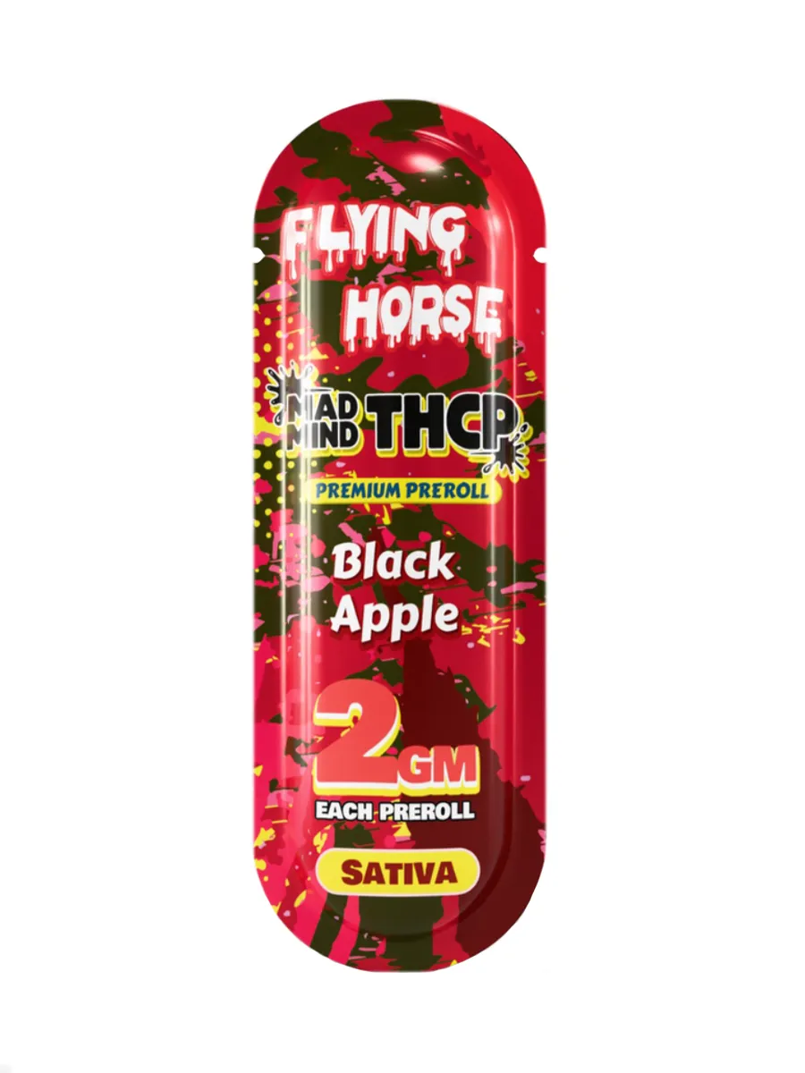 Black Apple Flying Horse Mad Mind THCP Premiumm Pre Roll 2G