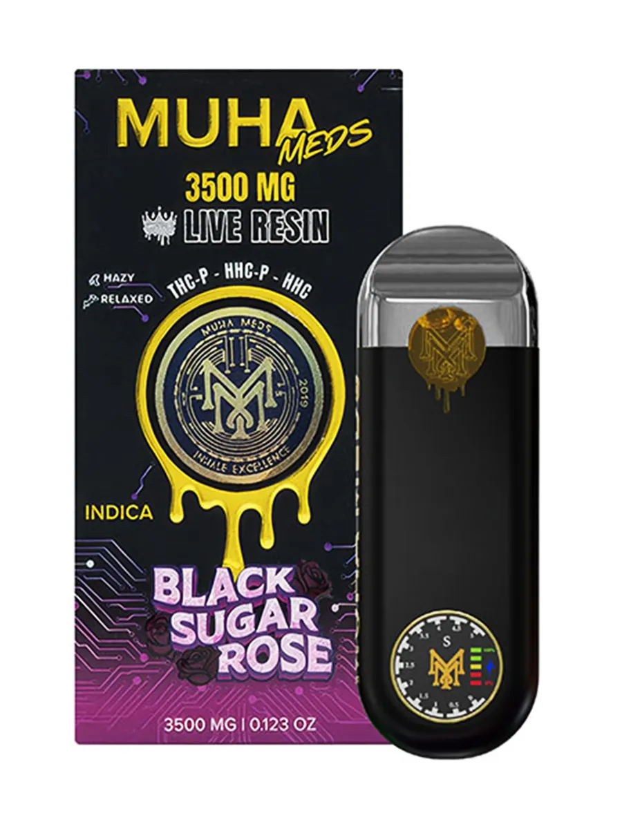 Black Sugar Rose Muha Meds Live Resin Disposable 3500MG