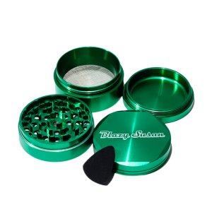 Blazy Susan 4-pc 3 Chamber Grinder - Green