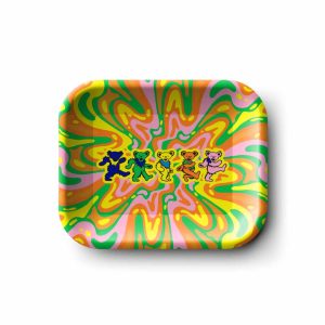 Blazy Susan Grateful Dead Metal Rolling Tray - Small - Dancing Bears
