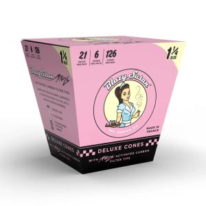 Blazy Susan Pre Rolled Cones with Purize Filters - Display Box - 1 1/4" / Pink