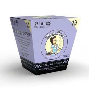 Blazy Susan Pre Rolled Cones with Purize Filters - Display Box - 1 1/4" / Purple
