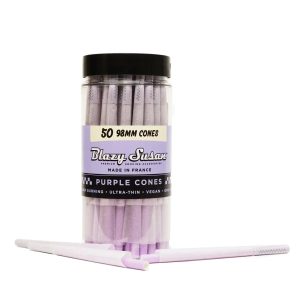 Blazy Susan Purple 98mm Pre Rolled Cones - 50 Count