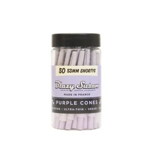 Blazy Susan Shortys Purple Pre Rolled Cones - 50 Count