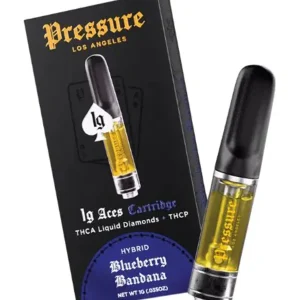 Blueberry Bandana Pressure LA Aces THCA+THCP Cartridge 1G
