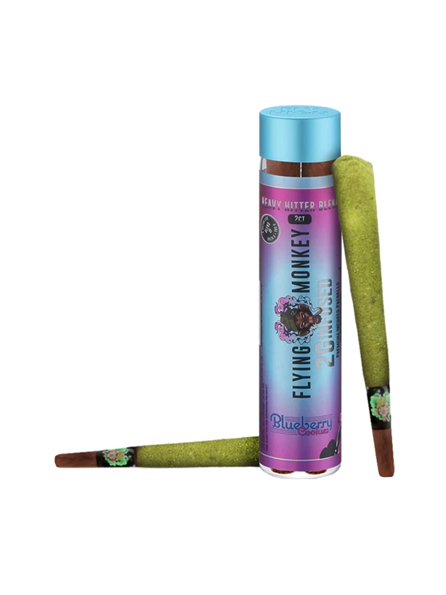 Blueberry Cookies Flying Monkey Heavy Hitter D8THCP Pre Rolls 2G