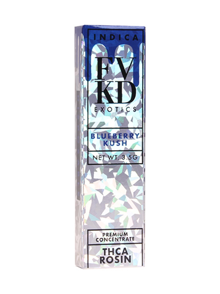 Blueberry Kush FVKD Exotics THC A Rosin Disposable 3