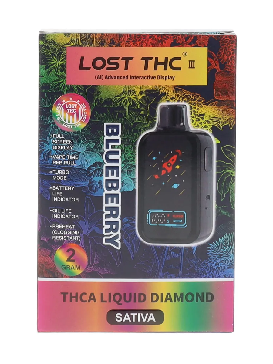 Blueberry Lost THC THC A Liquid Diamond Disposable 2G