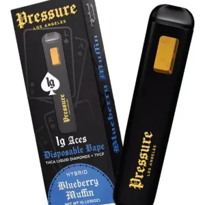 Blueberry Muffin Pressure LA Aces THCA+THCP Disposable 1G