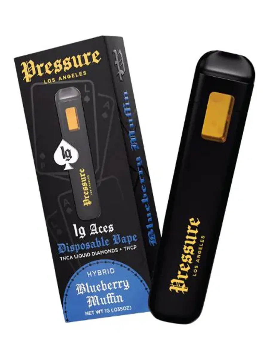 Blueberry Muffin Pressure LA Aces THCATHCP Disposable 1G