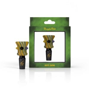 CANDY DOT BONG SLIDES - Male / 14mm / Yellow