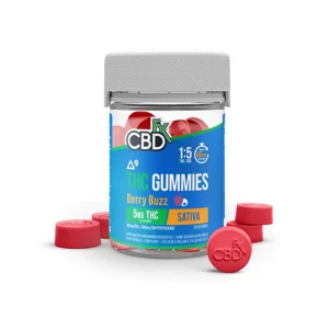 Berry Buzz Sativa CBDfx Delta 9 THC Gummies 500mg