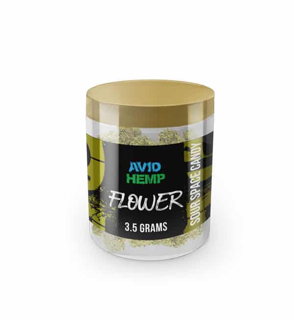 CBDFlower 3.5grams Sour Space Candy AvidHemp web