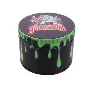 COLOR DRIP ALUMINUM 4-PIECE HERB GRINDER - Green