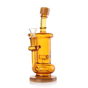 CRAVE DUAL CHAMBER RECYCLER DAB RIG - Female / 14mm / Amber