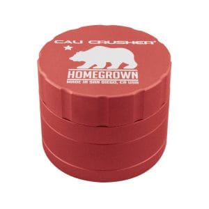 Cali Crusher Homegrown 4pc Grinder - Cali Crusher Red