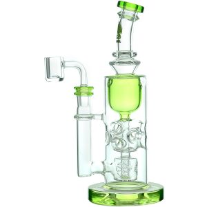 Calibear Nebula Seed of Life Percolator Dab Rig - Transparent Black