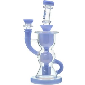Calibear Vortex Seed Of Life Recycler Dab Rig - Milky Blue