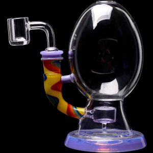 Calibear Wig Wag Flower Of Life Percolator Egg Rig - Milky Green