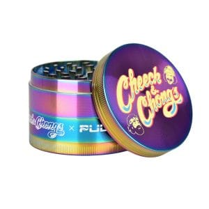 Cheech & Chong's x Pulsar Rainbow Metal Grinder | 4pc | 2.5" - C&C Logo