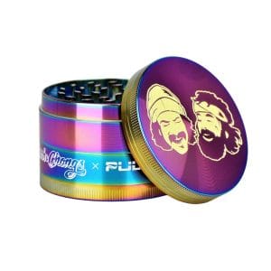 Cheech & Chong's x Pulsar Rainbow Metal Grinder | 4pc | 2.5" - Faces