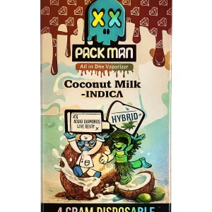 Coconut Milk Pack Man Liquid Diamonds D9 Live Resin Disposable 4G