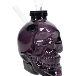 Colored Skull Glass Bong Bone Bank - 4 - Black