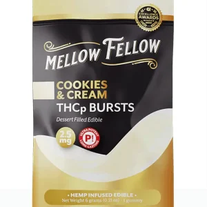 Cookies and Cream Mellow Fellow THCP Bursts Edible 2.5mg