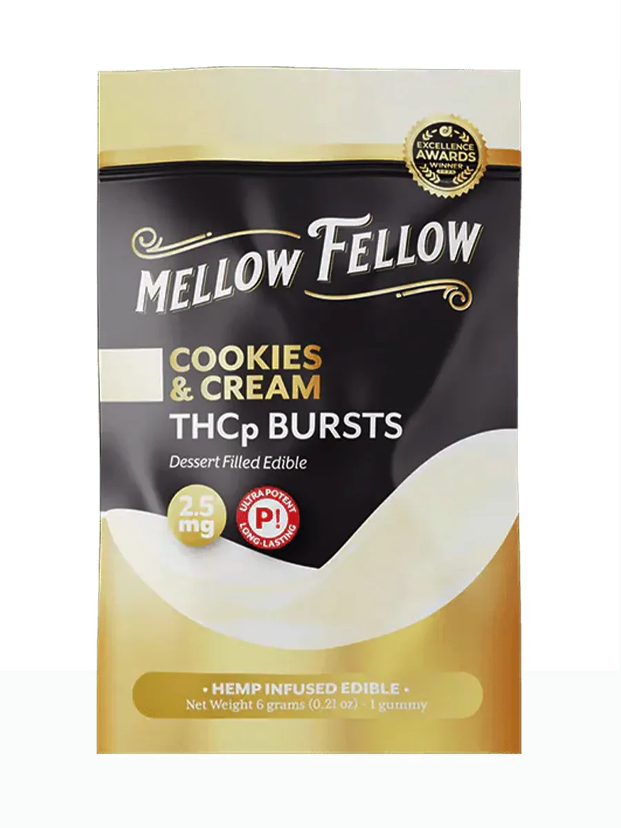 Cookies and Cream Mellow Fellow THCP Bursts Edible 2