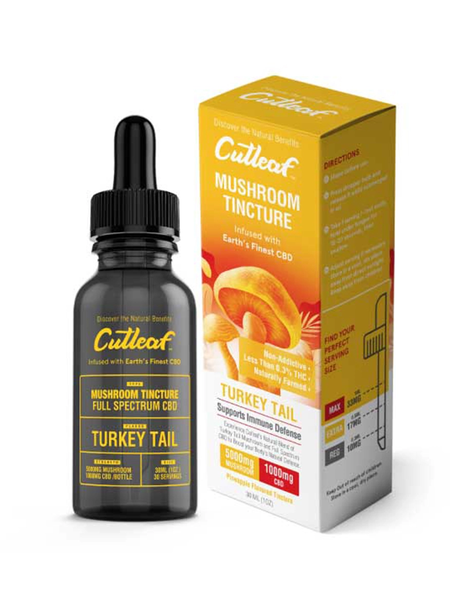 Turkey Tail Pineapple Cutleaf CBD Tinctures