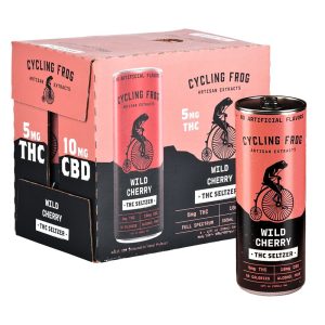 Cycling Frog THCA Seltzer | 12oz | 5mg THC / 10mg CBD | 6ct - Wild Cherry