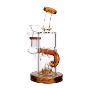 DHC Bent Neck Recycler with Perc Bong - 6.5 in.