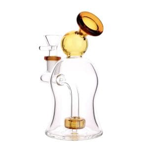 DHC Bubble Bent Neck with Showerhead Bubbler Bong - 6 in.