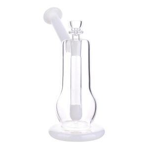 DHC Curvy Diffused Bubbler Bong - 8 in. - White