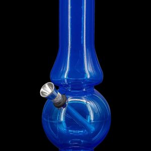 JM Plastics Acrylic Straight Tube Bubble Flare Bong